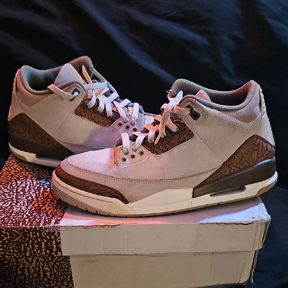*Lightly Used* Jordan Retro 3 Palomino - Picture 11 of 11